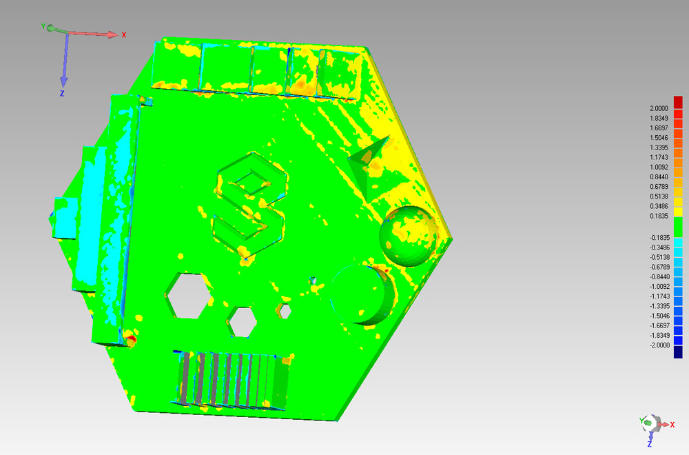 Updated 3D deviation map