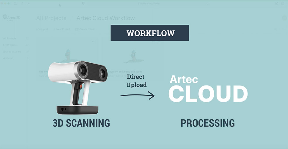 Artec Leo upload direct to Cloud