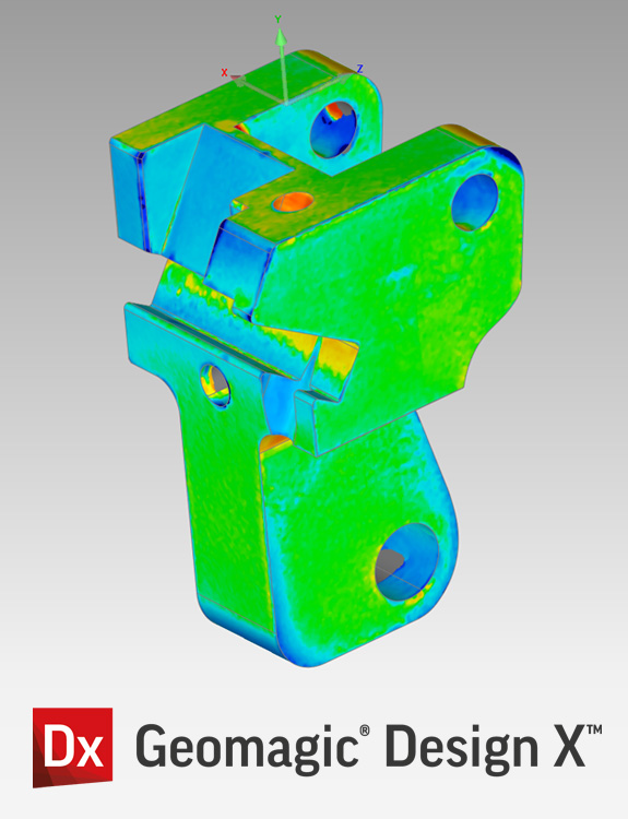 Geomagic Design X motor arm compare against CAD