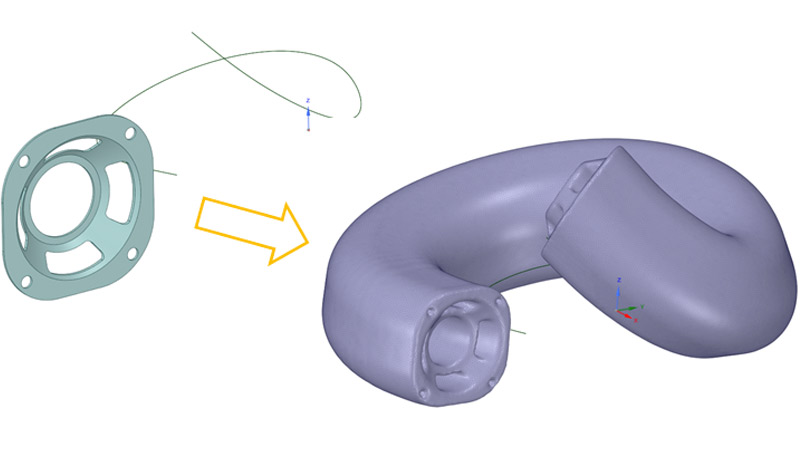 Volumetric Sweep for Creating and Visualizing Motion Paths or Envelopes