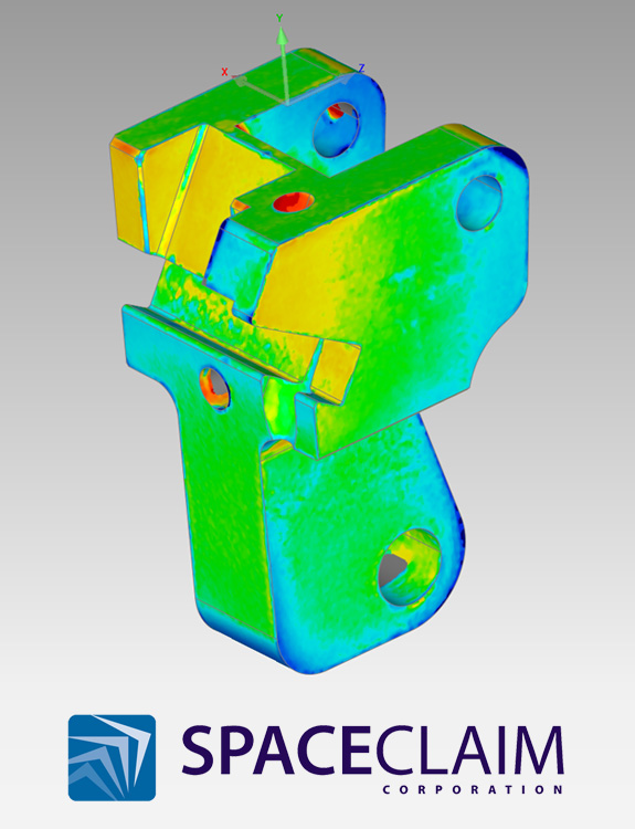 SpaceClaim motor arm compare against CAD