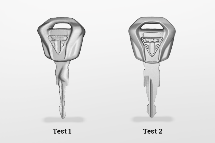 Key 3d scans comparison