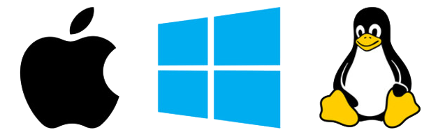 Microsoft Windows, Apple macOS, or Linux