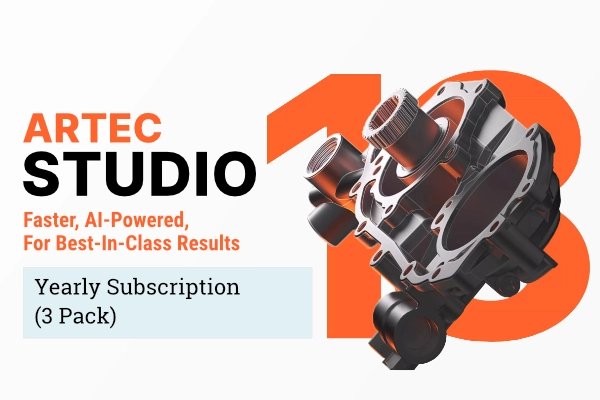 Artec Studio Yearly Subscription (3 Pack)