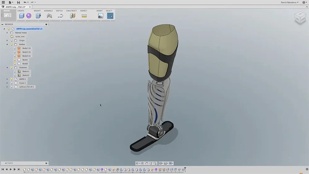 Fusion 360 Designing prosthetics