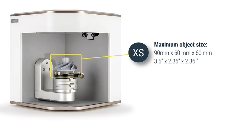 Artec Micro scanning volume